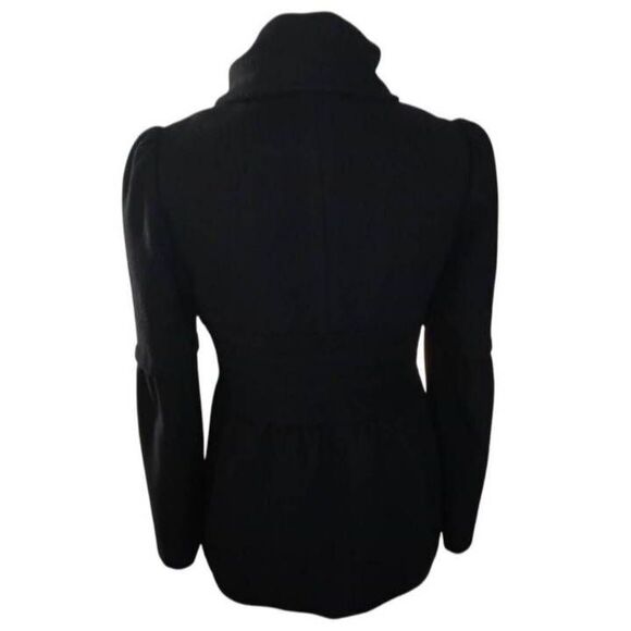 ANN TAYLOR LOFT BLACK PEACOAT SZ.4P EUC. - Picture 6 of 8